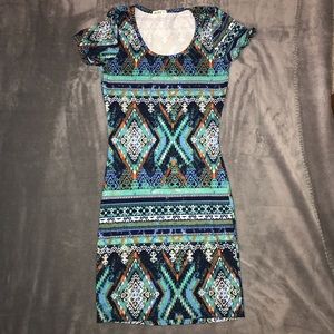🦋2 for $15 - Ardene Tribal Print Bodycon Dress